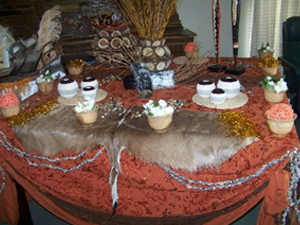 Cake Table & Guest Table Settings