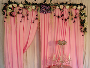 Silk Flower Backdrop